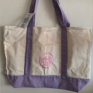 Trader Joe’s Large Lavender Tote Bag NWT
